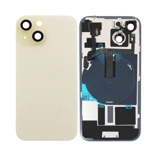 Back Cover Apple iPhone 15 with Wireless Charge+Flashlight Flex Yellow